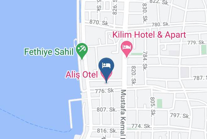 Fethiye - Alis Otel Maps