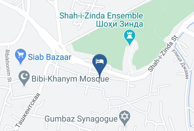 Samarqand - Alisher Hotel Maps