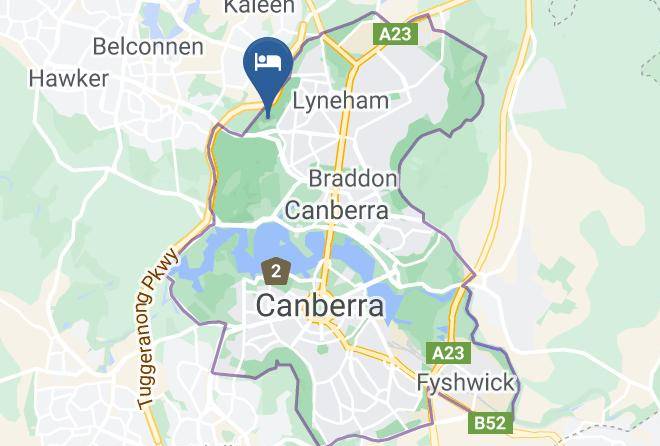 O Connor - Alivio Tourist Park Canberra Maps