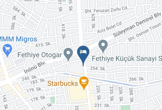Fethiye - Alize Otel Maps
