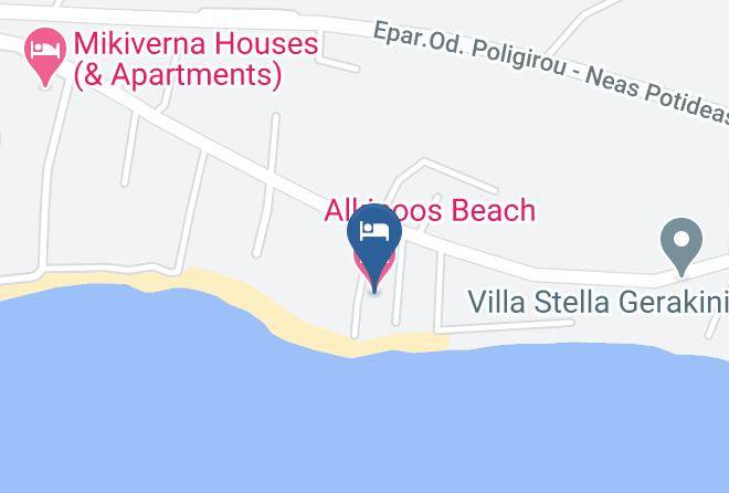 Alkinoos Beach Hotel Map