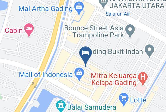 North Jakarta - All Sedayu Hotel Kelapa Gading Maps