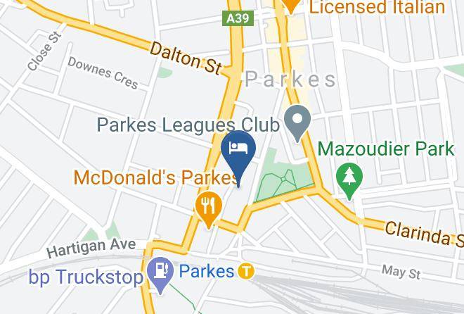Parkes - All Settlers Motor Inn Maps