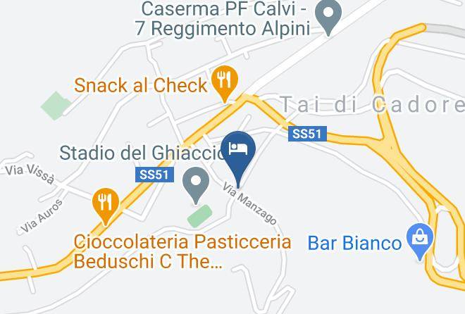 Belluno - Alla Stazion Locanda Nelle Dolomiti Maps