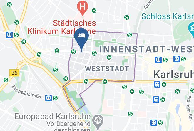 Karlsruhe - Allee Hotel Maps