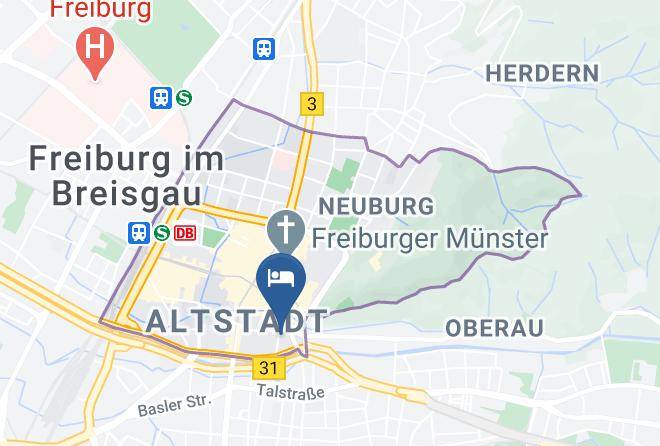Freiburg - Hotel Alleehaus Freiburg Maps