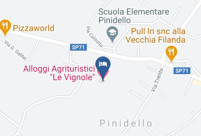Treviso - Alloggi Agrituristici Le Vignole Maps