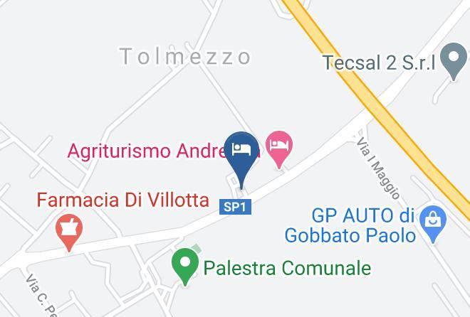 Pordenone - Alloggi Agrituristici Spaccio Carni Az Agr Andreana Maps