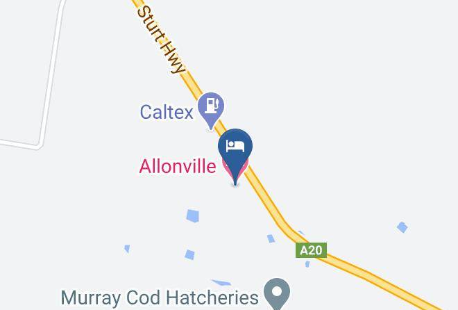 Allonville Motel Map