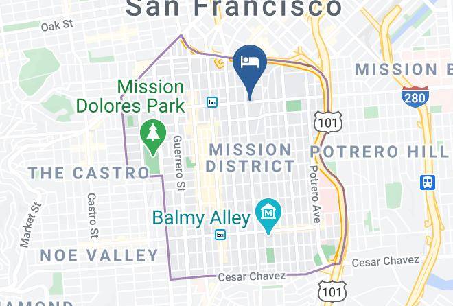 San Francisco - All Star Hotel Maps