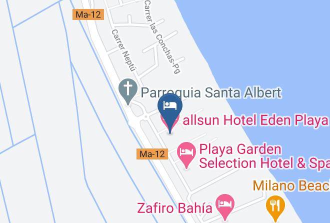 Baleares - Allsun Hotel Eden Playa Maps