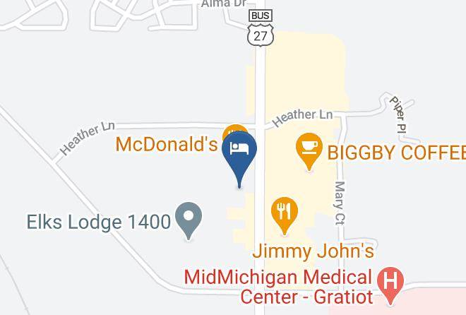 Gratiot County - Alma Motel Maps