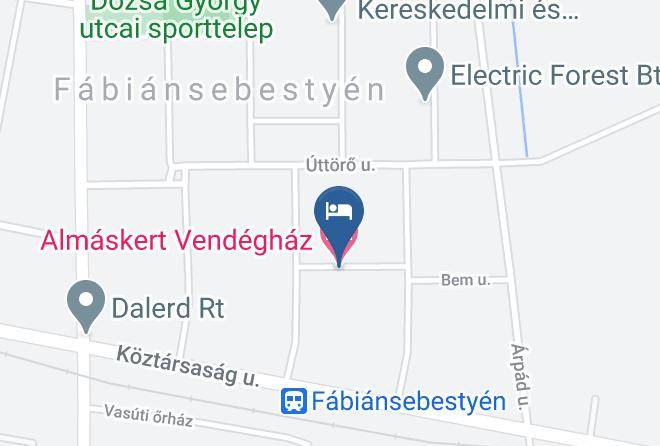 Fabiansebestyen - Almaskert Vendeghaz Maps
