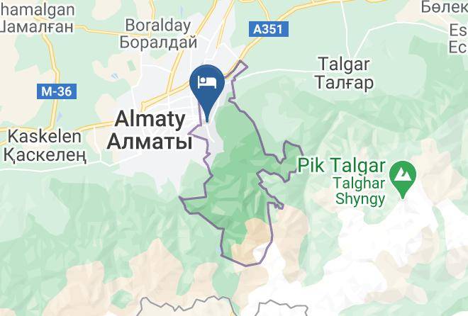 Almaty City - Almaty Backpackers Maps