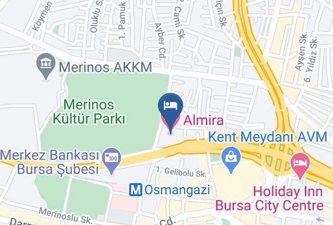 Osmangazi - Almira Hotel Maps