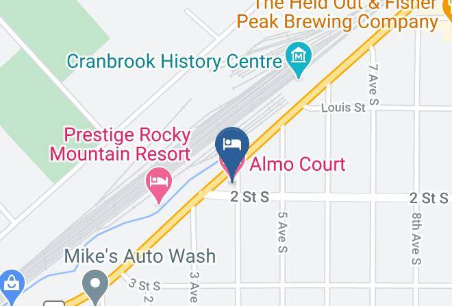 Almo Court Motel Map