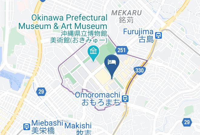 Naha City - Almont Hotel Naha Omoromachi Maps