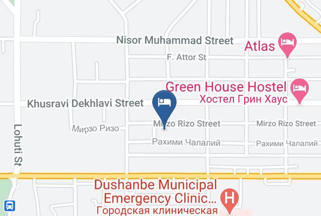 Dushanbe - Almos Hotel Maps