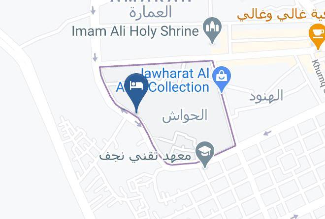 Najaf - Alnahrain Hotel And Restaurant Maps