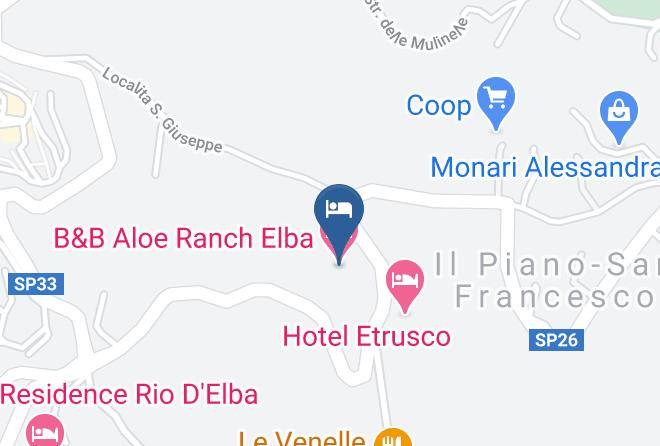 Leghorn - B&b Aloe Ranch Elba Maps