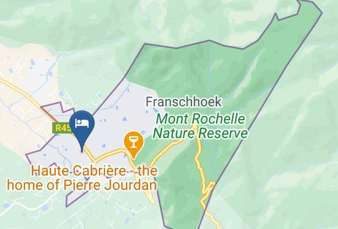 Cape Winelands - Aloe Corner Self Catering Accommodation Maps