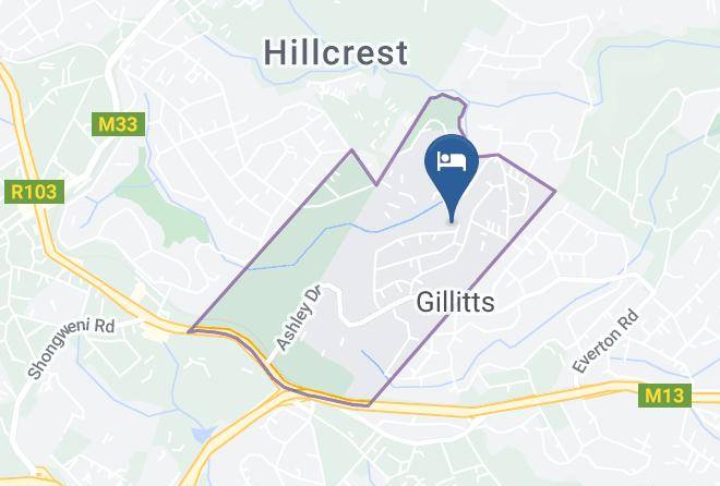 Ethekwini - Aloe Ridge Bed And Breakfast Maps