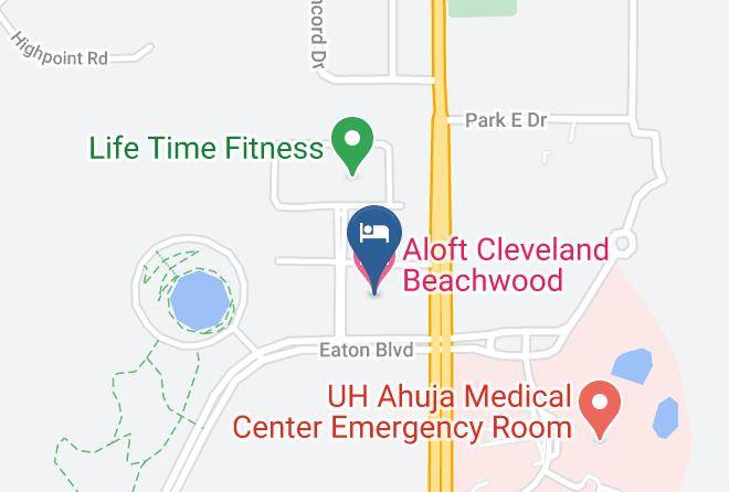 Aloft Cleveland Beachwood Map