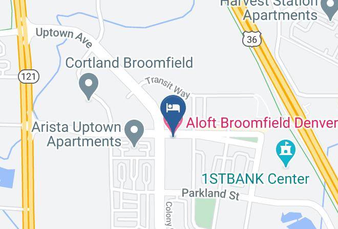 Aloft Broomfield Denver Map