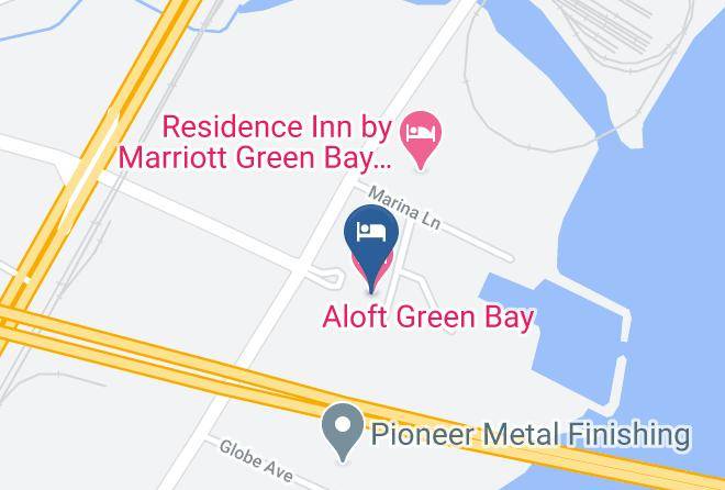 Aloft Green Bay Map