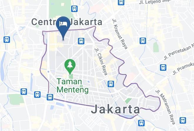 Central Jakarta - Aloft Jakarta Wahid Hasyim Maps