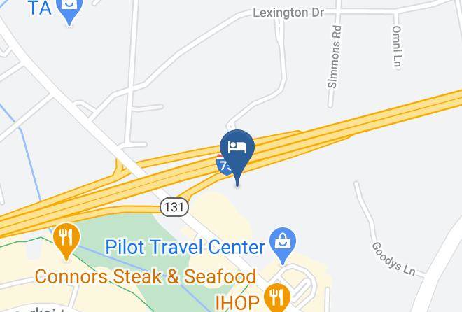 Aloft Knoxville West Map