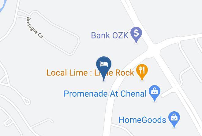 Aloft Little Rock West Map