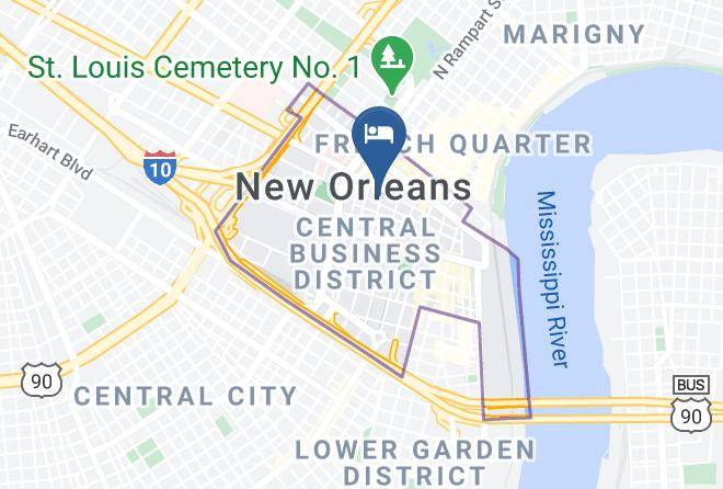 Aloft New Orleans Downtown Map