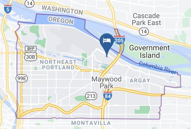 Multnomah - Aloft Portland Airport At Cascade Station Maps