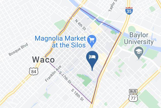 Aloft Waco Baylor Map