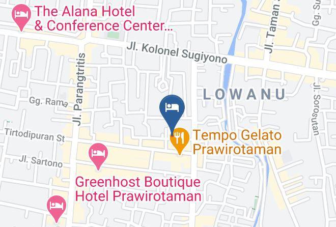 Kota Yogyakarta - Aloha Hotel Yogyakarta Maps
