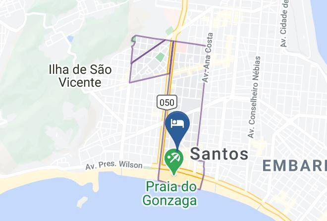 Santos - Pousada Aloha Santos Maps