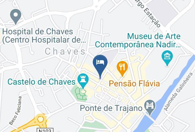 Chaves - Alojamento Central Maps