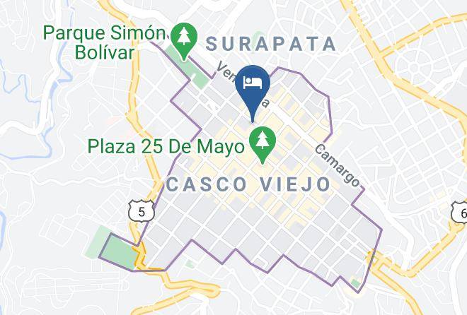 Oropeza - Alojamiento El Turista Maps