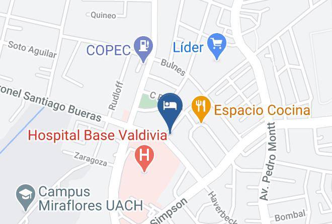 Valdivia Province - Alojamiento En Pasteleria Y Cafeteria Maps