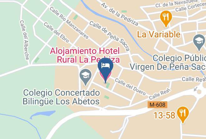 Alojamiento Hotel Rural La Pedriza Map