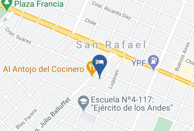 San Rafael - Alojamiento Los Franceses Maps