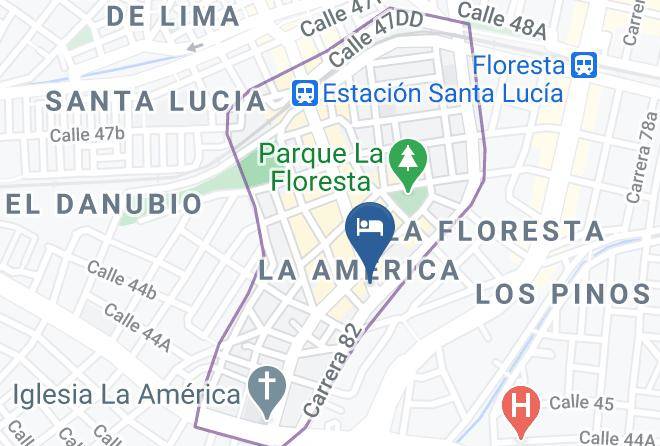 Medellin - Alojamientos La Victoria Maps