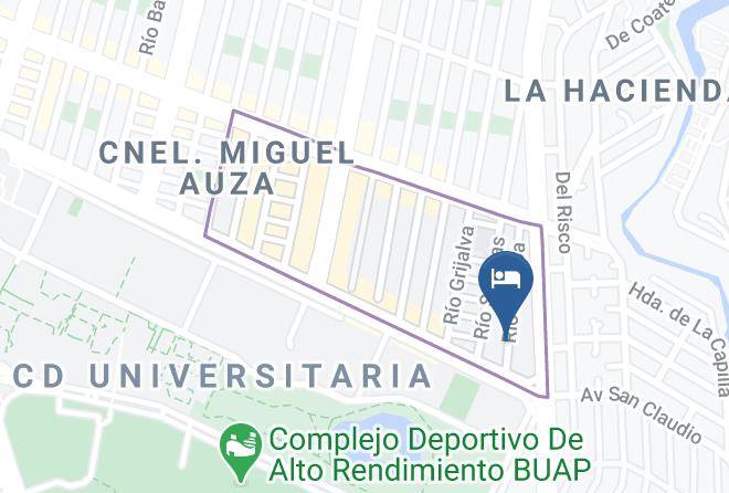 Puebla Onel Miguel Auza - Alojamientos Santiago Universidad Maps