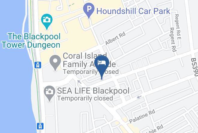 Blackpool - The Alondra Hotel Maps