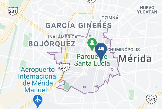 Merida - Alondra Hotel Maps