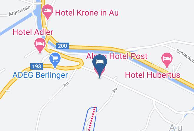 Alpen Hotel Post Map