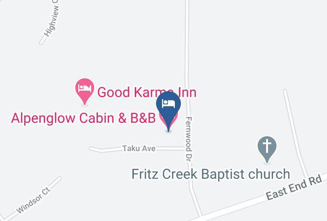Alpenglow Cabin & B&b Map