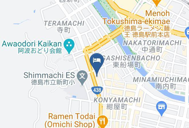 Tokushima City - Alpha Hotel Tokushima Maps
