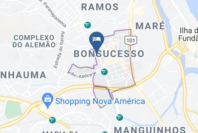 Rio De Janeiro Bonsucesso - Alphaville Hotel Maps